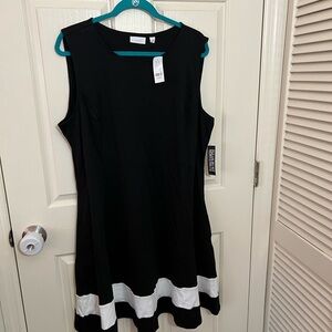 NWT New York & Company Black and White A-Line Dress